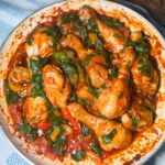Chicken stir fry with bell peppers and spinach