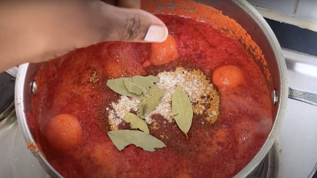 Seasoning oxtail stew